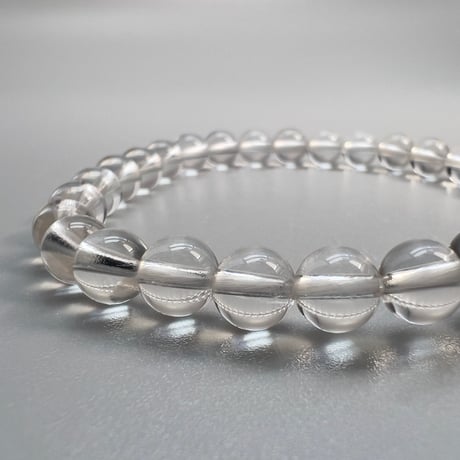 ハイクオリティー【ガネッシュヒマール産】天然ヒマラヤ水晶 デザインブレスレット/High Qualit Ganesh Himal Himalayan Quartz Design Bracelet