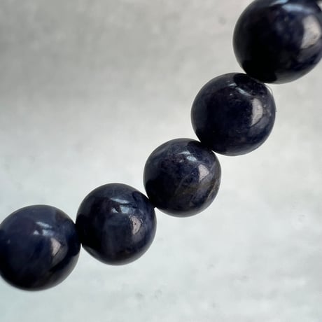 【天然サファイア】ブレスレット(6.8mm内径16cm)①/Sapphire Bracelet