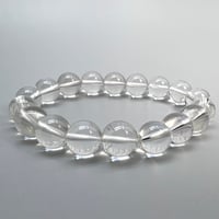 【ハイクオリティー】ガネッシュヒマール産天然ヒマラヤ水晶ブレスレット10mm内径15cm/High Quality Ganesh Himal Himalayan Quartz Bracelet