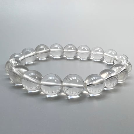 【ハイクオリティー】ガネッシュヒマール産天然ヒマラヤ水晶ブレスレット10mm内径15cm/High Quality Ganesh Himal Himalayan Quartz Bracelet