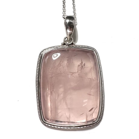 マダガスカル産ローズクォーツペンダントトップ6️⃣ (シルバー925)/Rosequartz Pendant Top