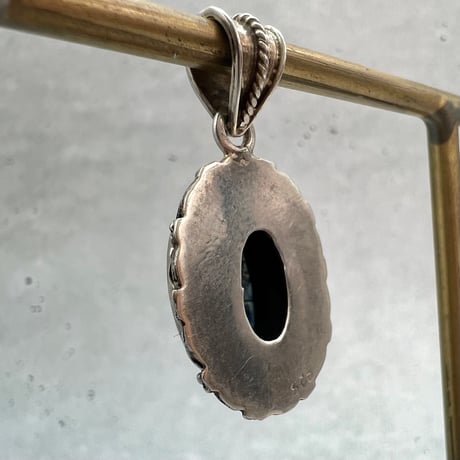 ネパール産天然ヒマラヤカイヤナイトS/V925ペンダントトップ/NEPAL Himalayan Kyanite S/V925 Pendant Top