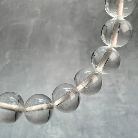 【ガネッシュヒマール産】天然ヒマラヤ水晶ブレスレット8mm内径18cm/Ganesh Himal Himalayan Quartz Bracelet