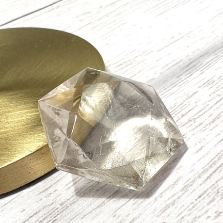 ガウリシャンカール産ヒ マラヤスモーキークォーツ"ヘキサゴン六芒星" ルース1️⃣/Gaurishankar Himarayan Smorky Quartz