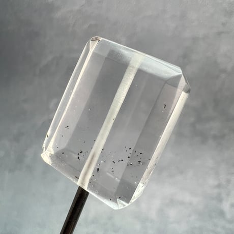 【ガネッシュヒマール産】天然ヒマラヤ水晶"手磨き加工"スクエアビーズ①/Ganesh Himal  Himalayan Quartz Square Beads