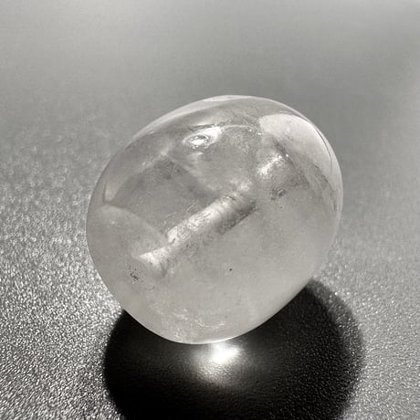 カイラス産"手磨き"天然ヒマラヤ水晶 バレルビーズ⑥ Kailash Himalayan Quartz Barrel beads