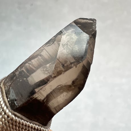【ガウリシャンカール産】天然ヒマラヤスモーキークォーツ シルバー925ペンダントトップ/GauriShankar Himalayan Smoky Quartz S/V925Pendant Top