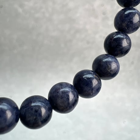 【天然サファイア】ブレスレット(6.8mm内径16cm)①/Sapphire Bracelet