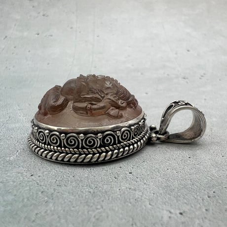 【ガウリシャンカール産】天然ヒマラヤスモーキークォーツ"ガネーシャ様"ペンダントトップ②/Gaurishankar Himalayan Smoky Quartz "Ganesha" pendant