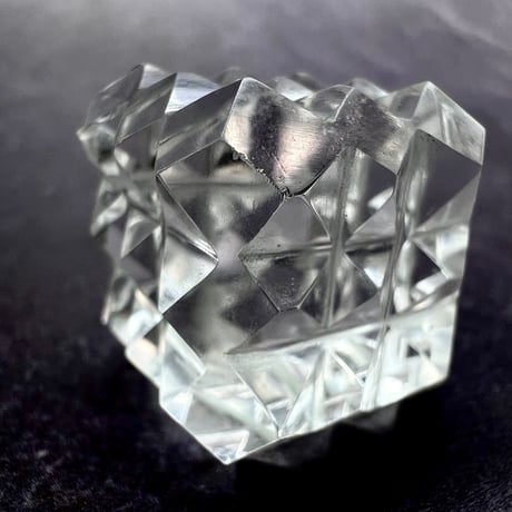 【マニハール産】 天然ヒマラヤ水晶"ピラミッドキューブ"⑦/Manihar Himalayan Quartz "Pyramid Cube"