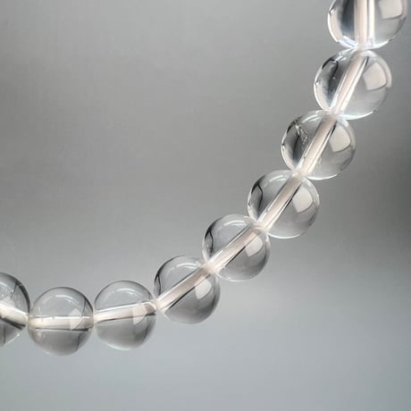 【ハイクオリティー】ガネッシュヒマール産天然ヒマラヤ水晶ブレスレット8mm内径18cm/High Quality Ganesh Himal Himalayan Quartz Bracelet