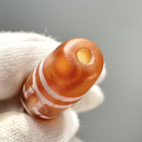 天珠 （めのう）/ カーネリアン ② Dzi Beads Carnelian