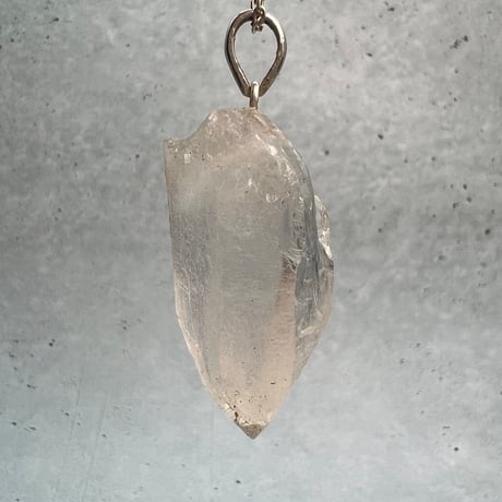 【カイラス産】天然ヒマラヤ水晶バチカン付きペンダントトップ②/Kailash Himalayan Quartz Pendant Top