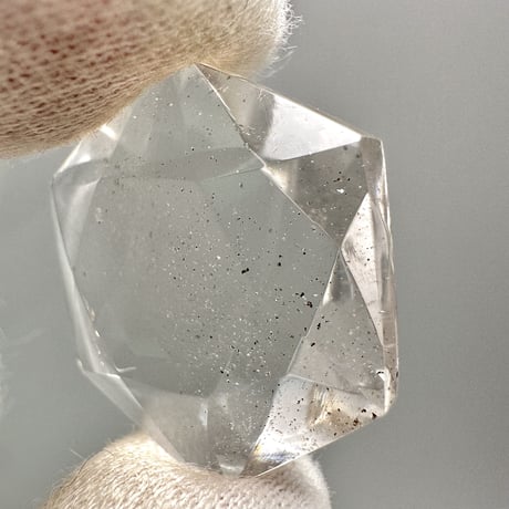 【ガネッシュヒマール産】天然ヒマラヤ水晶"ヘキサゴン六芒星"ルース⑥/Ganesh Himal Himalayan Quartz Hexagon×Hexagram Loose