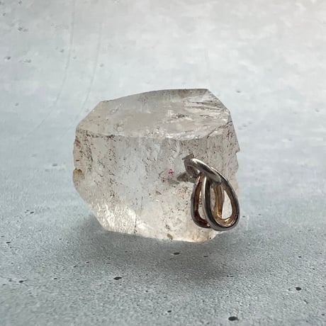 【カイラス産】天然ヒマラヤ水晶バチカン付きペンダントトップ⑦/Kailash Himalayan Quartz Pendant Top