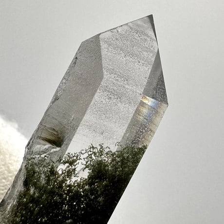 【ガネッシュヒマール産】クローライトイン天然ヒマラヤ水晶ミニポイント/Ganesh Himal Chlorite in Himalayan Quartz Mini Point