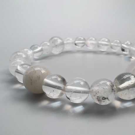【デザインブレスレット】"手磨き加工"カイラス産天然ヒマラヤ水晶デザインブレスレット/Kailash Himalayan Quartz Design Bracelet