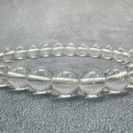 【ガネッシュヒマール産】天然ヒマラヤ水晶ブレスレット8mm内径18cm/Ganesh Himal Himalayan Quartz Bracelet