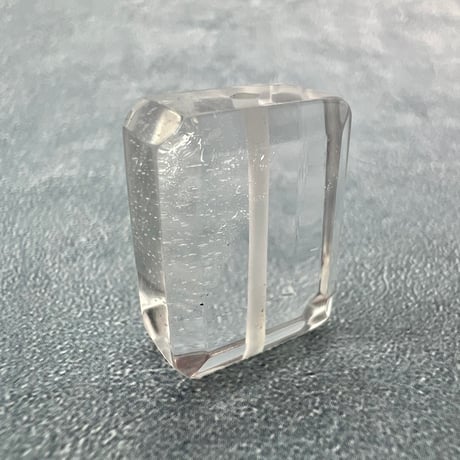 【ガネッシュヒマール産】天然ヒマラヤ水晶"手磨き加工"スクエアビーズ③/Ganesh Himal  Himalayan Quartz Square Beads