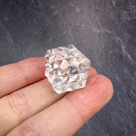 【マニハール産】 天然ヒマラヤ水晶"ピラミッドキューブ"⑥/Manihar Himalayan Quartz "Pyramid Cube"