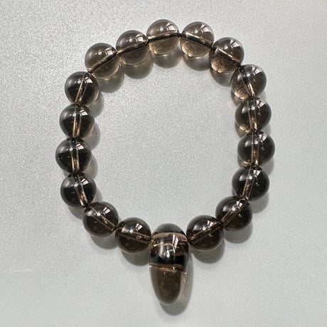 ガウリシャンカール産天然ヒマラヤスモーキークォーツデザインブレスレット/Gaurishankar Himalayan Smoky Quartz Bracelet