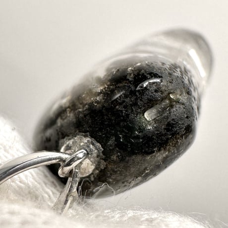 【ガネッシュヒマール産】クローライトイン天然ヒマラヤ水晶ハート型ペンダントトップ/GaneshHimal Chlorite in Himalayan Quartz Heart Pendant Top