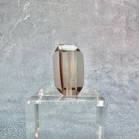 【ガウリシャンカール産】天然ヒマラヤスモーキークォーツ"手磨き加工"スクエアビーズ②/Gaurishankar Himalayan Smoky Quartz Square Beads