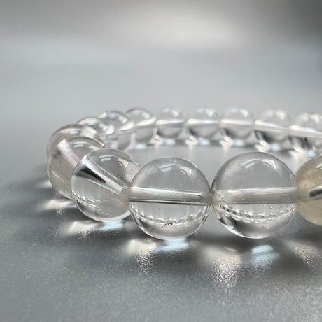 【ガネッシュヒマール産】"手磨き加工"ヒマラヤ水晶 デザインブレスレット/GaneshHimal Design Bracelet