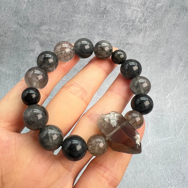 デザインブレスレット】ガネッシュヒマール産×ガウリシャンカール産