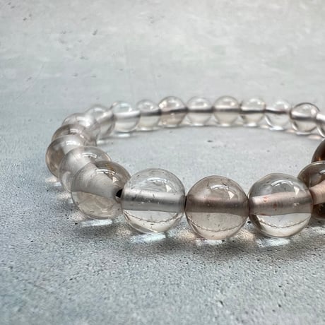 【ガウリシャンカール産】天然ヒマラヤスモーキークォーツ デザインブレスレット/Gaurishankar Smoky Quartz Design Bracelet
