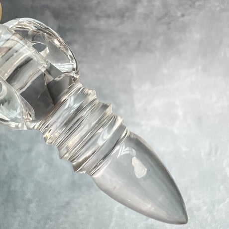 【ガネッシュヒマール産】天然ヒマラヤ水晶"手磨き加工"ペンデュラムペンダント(バジュラ.プルバ)/Ganesh Himal Himalayan Quartz Pendulum