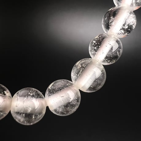 【アンナプルナ産】"手磨き加工"天然ヒマラヤ水晶ブレスレット6mm内径15cm/Annapurna Himalayan Quartz  Bracelet