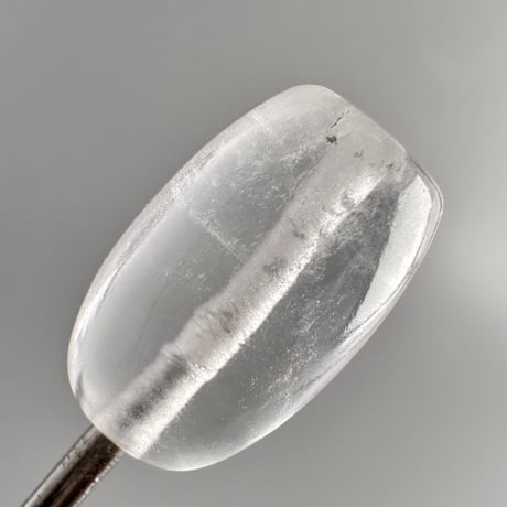 カイラス産"手磨き"天然ヒマラヤ水晶 バレルビーズ/Kailash Himalayan Quartz Barrel beads