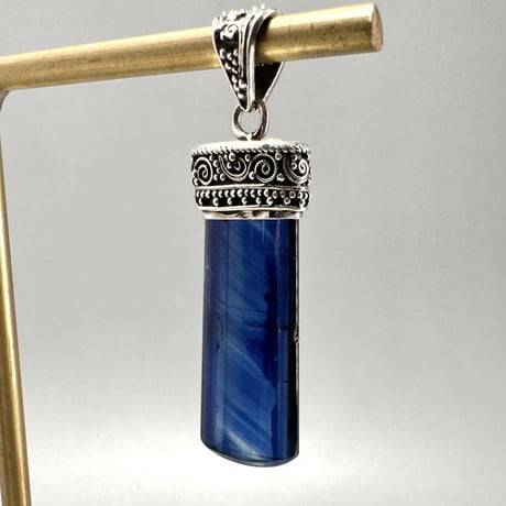 ネパール産ヒマラヤカイヤナイトS/V925ペンダントトップ ④ NEPAL Himalayan Kyanite Pendant Top