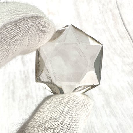 ガウリシャンカール産ヒマラヤスモーキークォーツ"ヘキサゴン六芒星" ルース3️⃣/Gaurishankar Himalayan Smoky Quartz