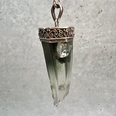 【ガネッシュヒマール産】天然ヒマラヤ水晶 シルバー925ペンダントトップ/Ganesh Himal Himalayan Quartz S/V925 Pendant Top