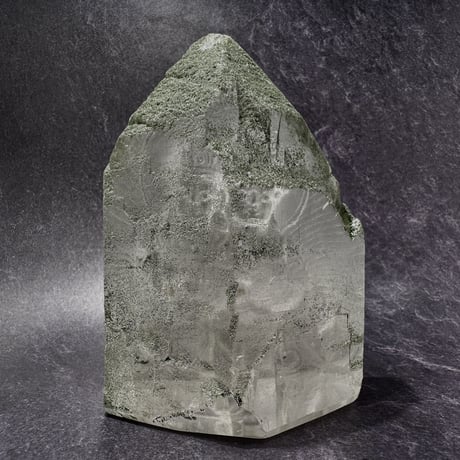 【ガネッシュヒマール産】クローライトイン天然ヒマラヤ水晶 "クベーラ"仏像/Ganesh himal Chlorite in himalayan quartz  "kuber"