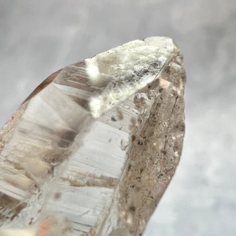 【カイラス産】天然ヒマラヤ水晶革紐付きペンダント④/Kailash Himalayan Quartz Pendant