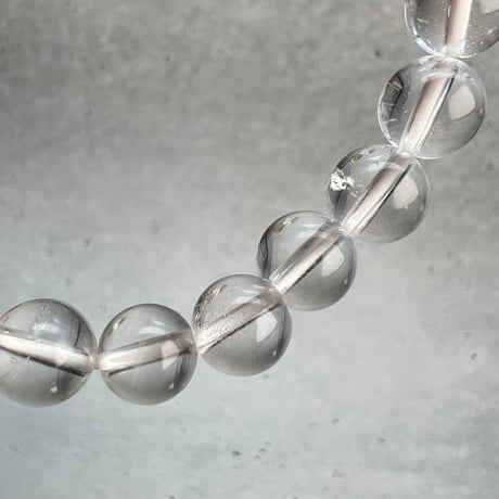 【ガネッシュヒマール産】天然ヒマラヤ水晶"ハート"デザインブレスレット/Ganesh Himal Himalayan Quartz "Heart"Design Bracelet