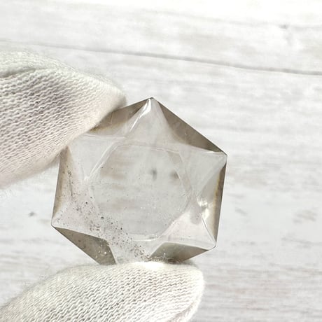 ガウリシャンカール産ヒマラヤスモーキークォーツ"ヘキサゴン六芒星" ルース2️⃣/Gaurishankar Himalayan Smoky Quartz