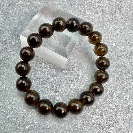 ネパール産🇳🇵ヒマラヤドラバイトトルマリン ブレスレット10.5mm内径15/Nepal Himalayan dravite tourmaline Bracelet