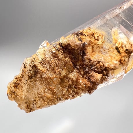 【ガネッシュヒマール産】リモナイトイン天然ヒマラヤ水晶ポイント/Ganesh Himal Limonite in Himalayan Quartz Point Hindung