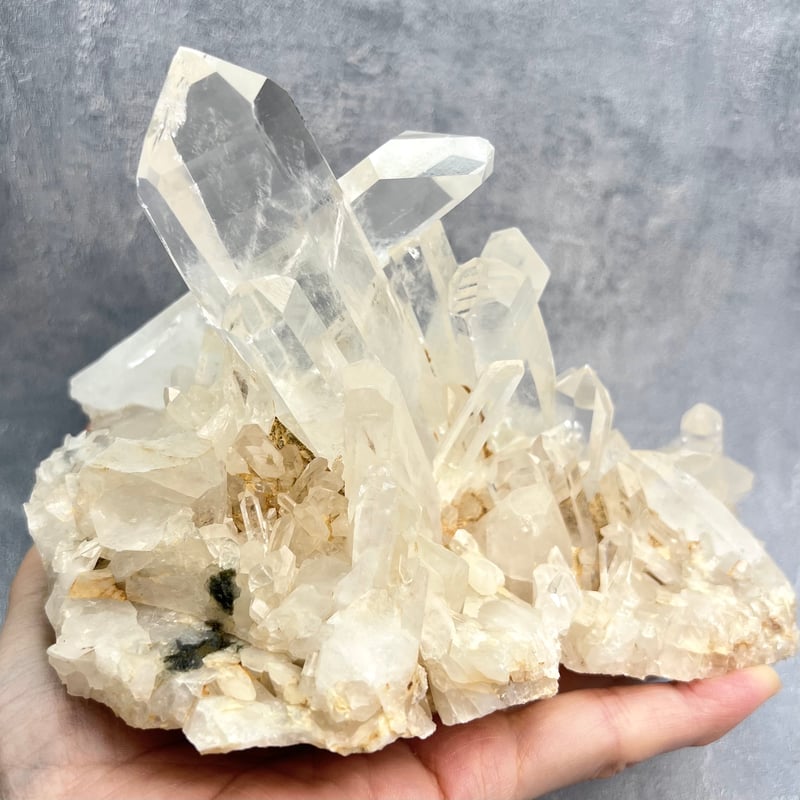 マカル産】天然ヒマラヤ水晶クラスター②/Makalu Himalayan