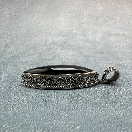 【ガウリシャンカール産】天然ヒマラヤスモーキークォーツ シルバー925ペンダントトップ/GauriShankar Smoky Quartz Silver925 Pendant Top