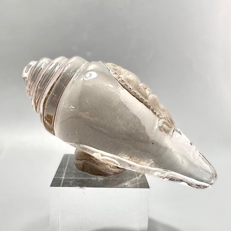 Gauri Shankar Smoky Quartz / ガウリシャンカール スモーキークォーツ ガネーシャ彫り 法螺貝