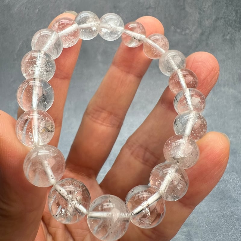 ガネッシュヒマール産】天然ヒマラヤ水晶ブレスレット10mm内径