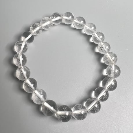 【ガネッシュヒマール産】天然ヒマラヤ水晶ブレスレット8mm内径15cm/Ganesh Himal Himalayan Quartz Bracelet