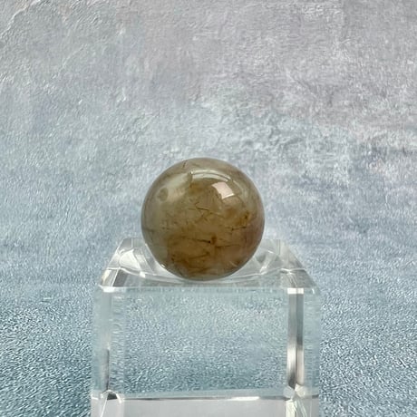 【ガネッシュヒマール産】アクチノライトイン天然ヒマラヤ水晶ビーズ①/Ganesh Himal Actinolite in Himalayan Quartz beads