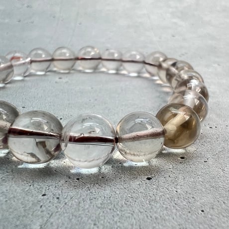 【デザインブレスレット】ガウリシャンカール産スモーキー×天然ルビーデザインブレスレット/GauriShankar Smoky×Ruby Design Bracelet