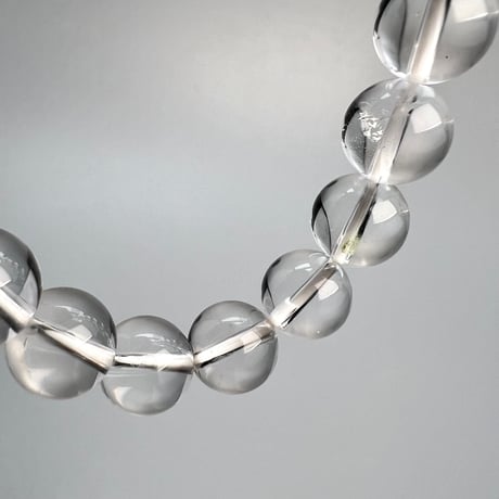 【ハイクオリティー】ガネッシュヒマール産天然ヒマラヤ水晶ブレスレット10mm内径16cm/High Quality Ganesh Himal Himalayan Quartz Bracelet